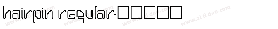 Hairpin Regular字体转换